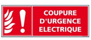 Panneau coupure d'urgence électrique (A0581)