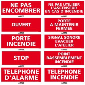 Panneau de séucrité incendie