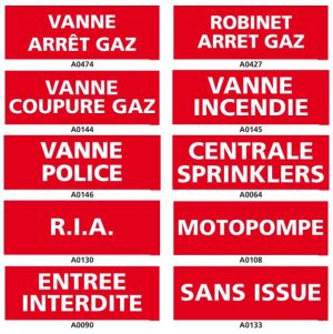 Panneaux de sécurité incendie