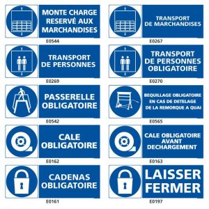 Signalisation d'obligation en industrie