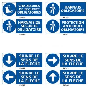 Signalisation d'obligation en industrie