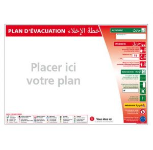 Panneau PLAN D'ÉVACUATION (A0374M)