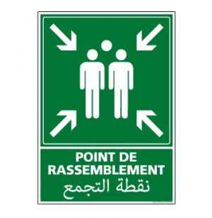 Panneau de signalisation Point de Rassemblement (B0230M)