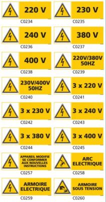 Signalisation danger électrique