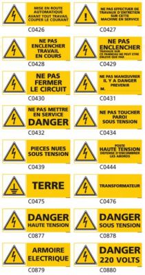 Signalisation danger électrique