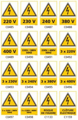 Signalisation danger électrique