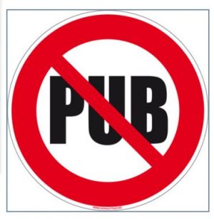 INTERDICTION DE DEPOSER DE LA PUB (D0888)