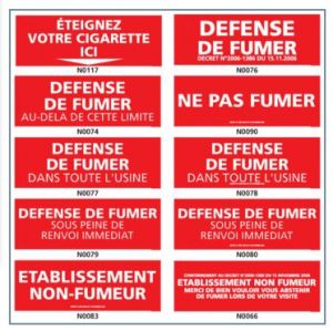 DÉFENSE DE FUMER