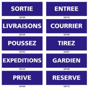 INFORMATION (sortie, tirez, gardien…)