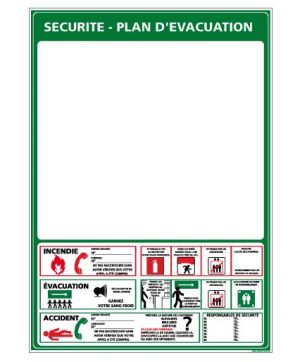 Consigne de SÉCURITÉ - PLAN D'ÉVACUATION (A0403)