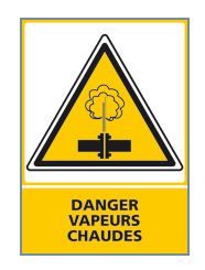 DANGER VAPEURS CHAUDES (C0623)