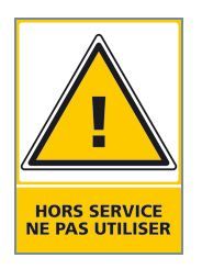 HORS SERVICE NE PAS UTILISER (C0641)