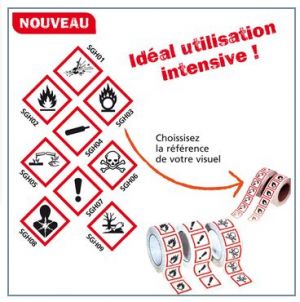 ÉTIQUETTES ADHÉSIVES PRODUITS CHIMIQUES (W3713250)