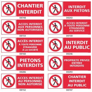 INTERDIT PIETONS