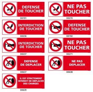 INTERDICTION de déplacer