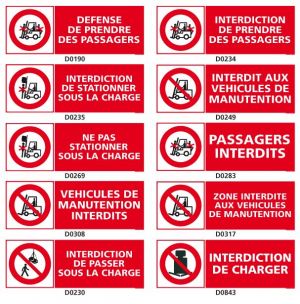 INTERDICTION (chariot élevateur)