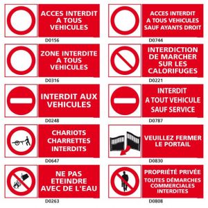 INTERDICTION spécial véhicules