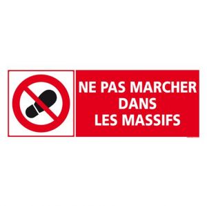 INTERDICTION DE MARCHER DANS LES MASSIFS (D0884)