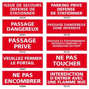 INTERDICTION (stationnement, passage…)