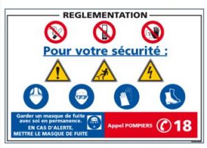 Consignes de sécurité réglementation (A0363)