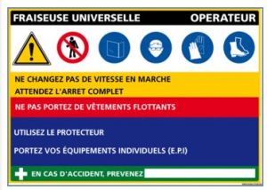 Fiche de poste Fraiseuse Universelle (C1106)