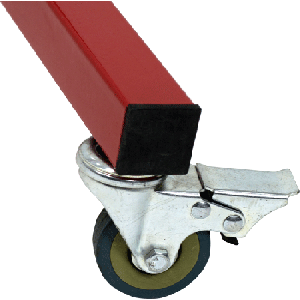 Barrière de chantier extensibles modulable (roulettes en option) - Rouge/Blanc