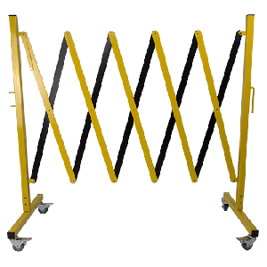 Barrière de chantier extensibles modulable - Jaune/Noir