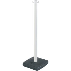 Poteau PVC Blanc sur socle à lester 4kg