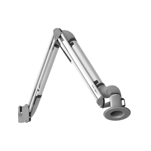 Bras d'aspiration industriel à hotte ovale — Captation fumées grandes surfaces