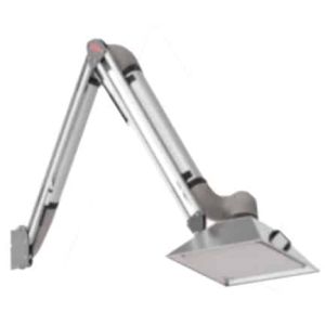 Bras d'aspiration industriel à hotte rectangulaire — Captation fumées et poussières