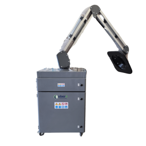 Caisson mobile EpurBox — Traitement COV, odeurs et fumées avec bras rotatif 2 m