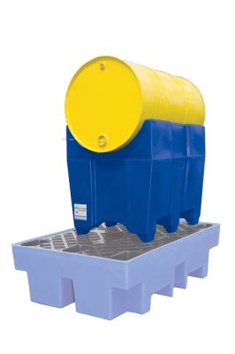 Support de fût horizontal en polyéthylène — compatible fûts 60 à 200 litres