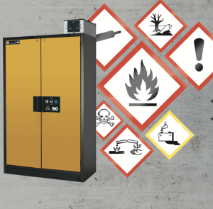 Armoire anti-feu : stockage des produits inflammables