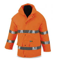 Parka haute visibilité orange