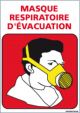 Panneau port du masque respiratoire d'évacuation (A0355)
