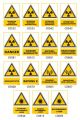 Signalisation produits dangereux risque ionisant