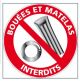 BOUÉES ET MATELAS INTERDITS (D0958)