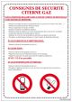 CONSIGNES DE SÉCURITÉ CITERNE GAZ (A0532)