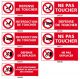 INTERDICTION de déplacer