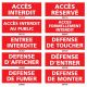 ACCÈS et de DÉFENSE INTERDIT