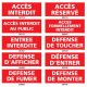 ACCÈS et de DÉFENSE INTERDIT