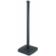 Poteau PVC Noir sur socle à lester 4kg