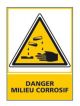 DANGER MILIEU CORROSIF (C0607)